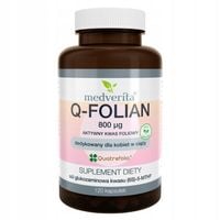 MEDVERITA Q-FOLIAN KWAS FOLIOWY 800 UG 120 KAPS DLA KOBIET STAWY KOŚCI