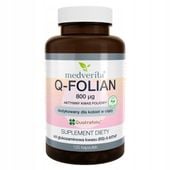 MEDVERITA Q-FOLIAN KWAS FOLIOWY 800 UG 120 KAPS DLA KOBIET STAWY KOŚCI