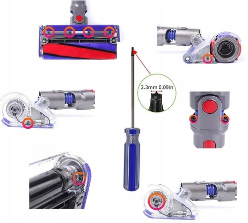 WZMOCNIONY PRZYCISK WŁĄCZNIK SPUST DO DYSON V10 V11 SV12 SV14 + ŚRUBOKRĘT na Arena.pl