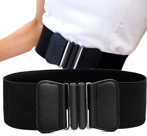 Pas Szeroki Czarny Damski Do Sukienki Elastyczny na Arena.pl