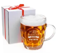 KUFEL DO PIWA Z GRAWEREM PREZENT NA URODZINY 18-99 UNIKALNY WYJĄTKOWY