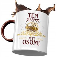 Kubek Bordowy Dla Grafika Ten Grafik Jest Osom Z Nadrukiem Ze Zdjęciem