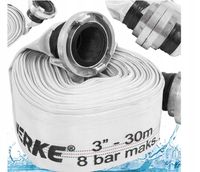 WĄŻ STRAŻACKI PARCIANY DO WODY BRUDNEJ SZAMBA 3 CALE 30M POMPY ZE ZŁĄCZKAMI