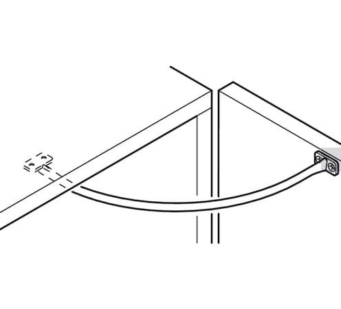 Ogranicznik kąta otwarcia frontu szafki przezroczysty zdjęcie 3