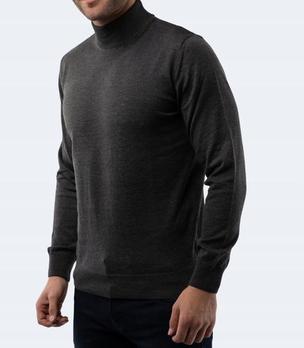 Cavalli Class Sweter z golfem antracytowy M na Arena.pl