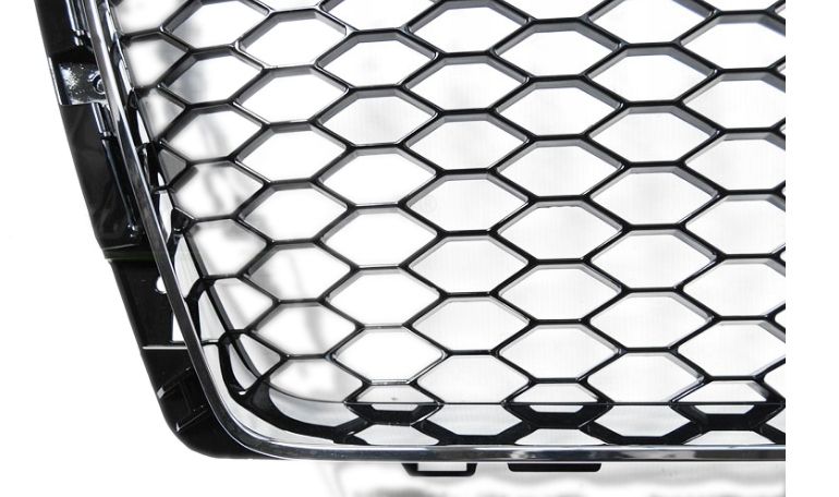 Grill Atrapa AUDI A4 B9 15-BLACK CHROME RS-STYLE zdjęcie 4