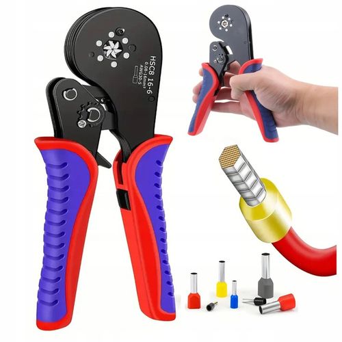 ZACISKARKA PRASKA DO TULEJEK KONEKTORÓW KABLI 0,08 -16 ² SZEŚCIOKĄTNA na Arena.pl