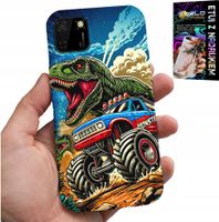 ETUI DO HUAWEI Y5P -DINOZAUR W MONSTERTRUCKU WZORY DLA DZIECI