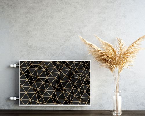 MAGNETYCZNA Mata Na Kaloryfer Trójkąty Abstrakcja Efekt 3D 90cm x 60cm na Arena.pl