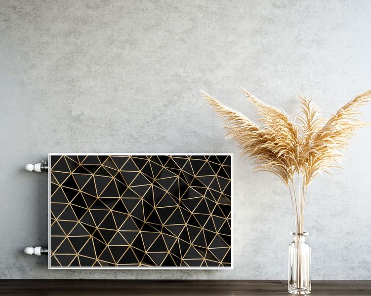 MAGNETYCZNA Mata Na Kaloryfer Trójkąty Abstrakcja Efekt 3D 90cm x 60cm zdjęcie 5