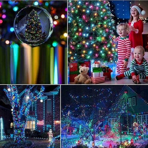 MOCNE LAMPKI CHOINKOWE 500 LED MULTI ZEWNĘTRZNE WEWNĘTRZNE PROGRAMATOR na Arena.pl
