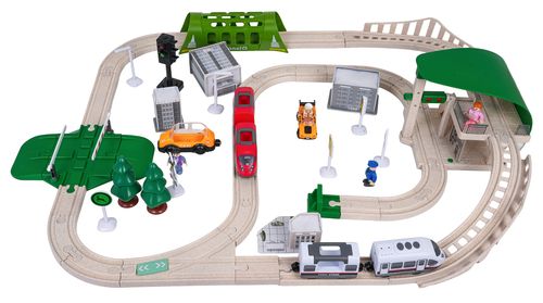 Kolejka Miasto Z Funkcją Świateł I Dźwięku 80El. na Arena.pl