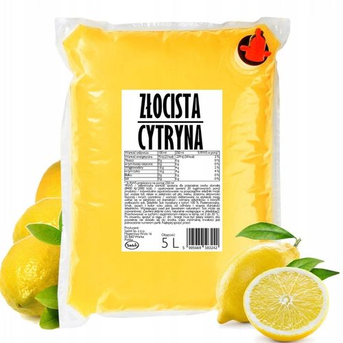 Sok cytrynowy 100% Tłoczony BEZ DODATKÓW NFC 5L z cytryn cytryna na Arena.pl