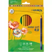 KREDKI OŁÓWKOWE LYRA COLOR SOFT 4.0 18 KOL. 2421180