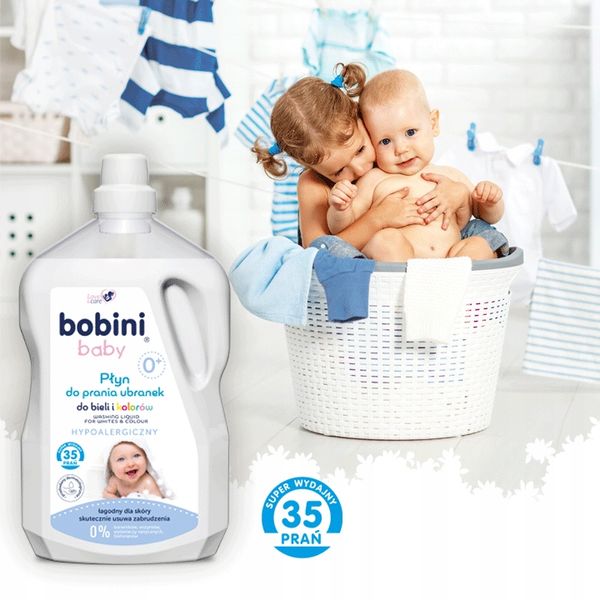 Bobini Baby Hipoalergiczny Płyn do Prania dla Dzieci 5l 70 prań zdjęcie 10