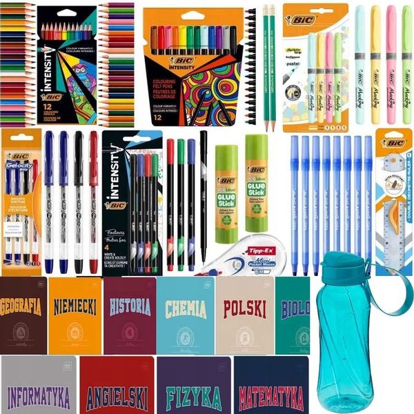 BIC WYPRAWKA SZKOLNA ZESZYTY TEMATYCZNE ZESTAW DO SZKOŁY klasa 4-8 zdjęcie 1