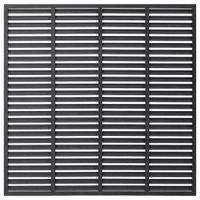 Ogrodzenie żaluzjowe, WPC, 180x180 cm, szare