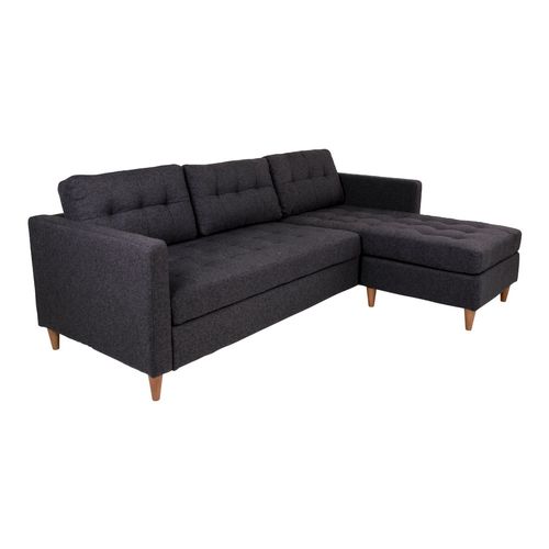 Czarny sofa narożna  Marino na Arena.pl