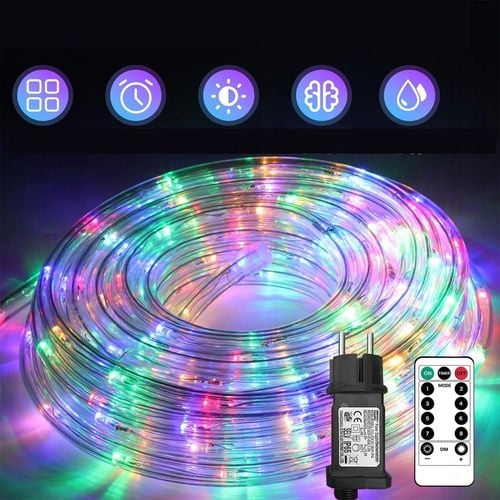 Wąż sznur świetlny LED RGB 10m Party Light , Dekoracje świąteczne +pilot na Arena.pl