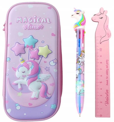 DUŻY PIÓRNIK PODWÓJNY DO SZKOŁY JEDNOROŻEC DŁUGOPI na Arena.pl