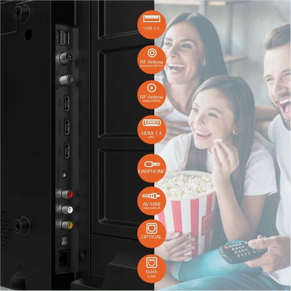 Smart TV Telewizor 32 cale Android HD LED dekoder DVBT2 WIFI LAN USB Manta zdjęcie 11