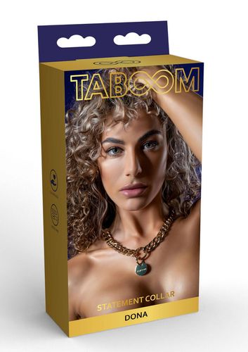 Masywna Złota Obroża Łańcuch Do Seksu Bdsm  Taboom 17301 na Arena.pl