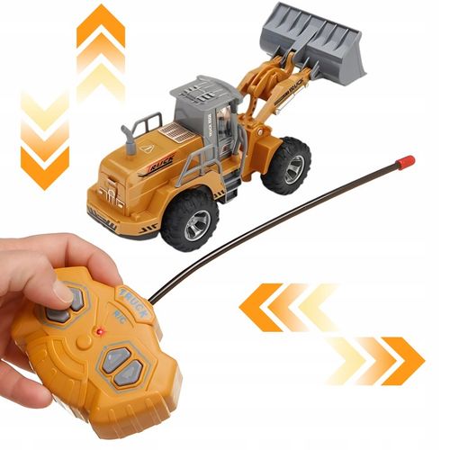 ZABAWKA DLA DZIECI BULDOŻER SPYCHACZ KOPARKA STEROWANA NA PILOT |WIEK 3+| na Arena.pl