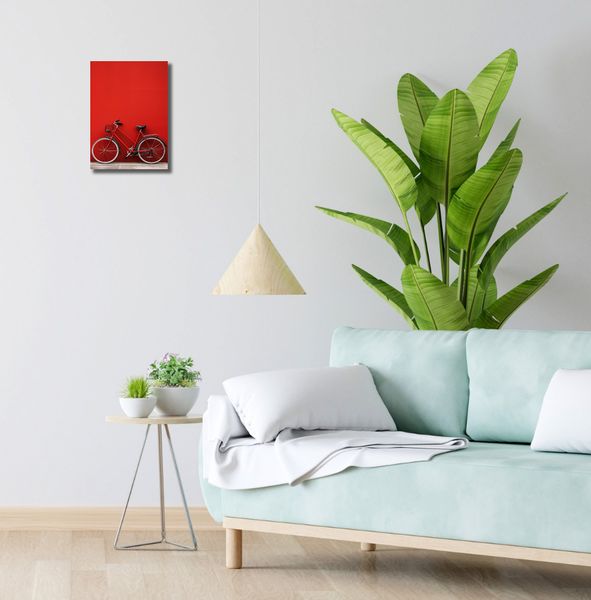 Obraz 20x30cm Czerwony Rower zdjęcie 2