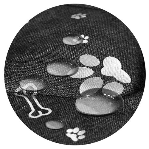 legowisko dla psa mata 120x80 cm wodoodporne kości srebrne na Arena.pl