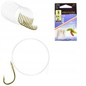 Haczyki WIĄZANE AJI Przypony GOTOWE 10 SZT r 8