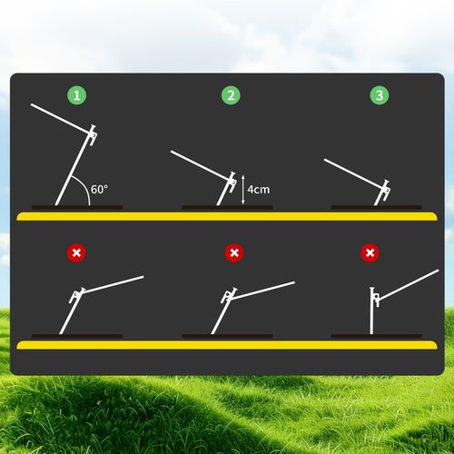 kotwy do trampoliny Solidne kotwa do ziemi 9mm 30cm 8szt z workiem czarny na Arena.pl