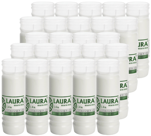 Wkłady do zniczy parafinowe BISPOL Laura L4 (17,5cm) 68h 24szt. na Arena.pl