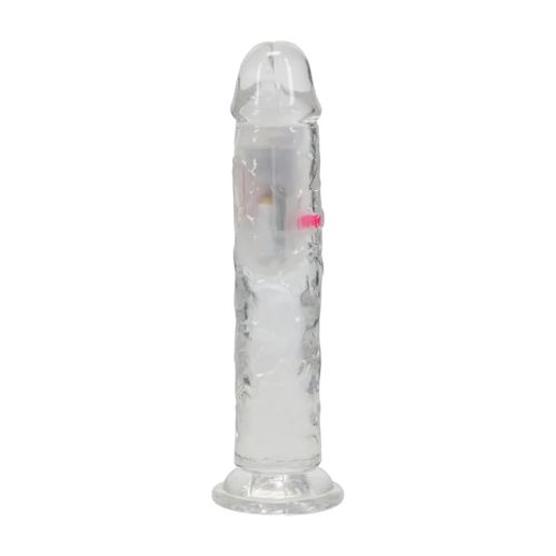 Led Vibrating Straight Cock - 18 Cm - Transparent na Arena.pl
