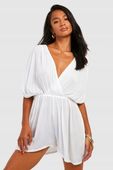 BOOHOO KOMBINEZON PLAŻOWY ODKRYTE PLECY WIĄZANIE MUSZELKI 0OZ NG2__XS