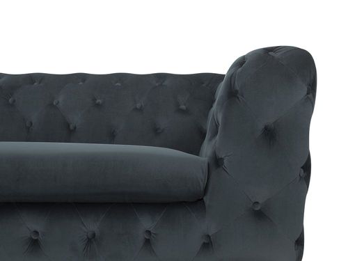 Sofa Welurowa Szara Sotra na Arena.pl