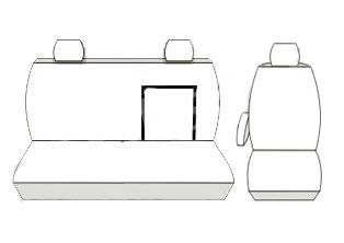 Pokrowce MIAROWE do Opel MOVANO C Renault MASTER 5 V 2+1 od 2022r. P1 na Arena.pl