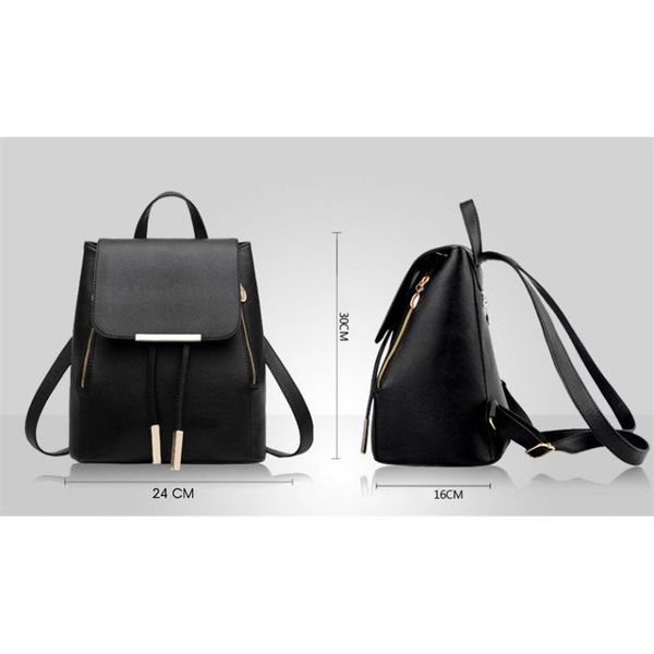 Plecak Elegancki - Czarny Pl27Cz zdjęcie 7