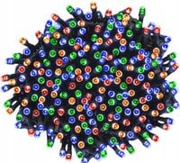 Lampki Choinkowe 300 LED Multi Kolor STAŁE ŚWIATŁO BEZ PROGRAMATORA