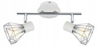 Lampa sufitowa Candellux VERVE E14 2x40W biały chrom IP20