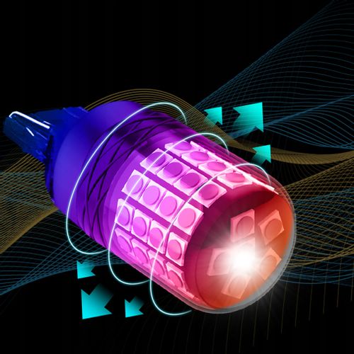 ŻARÓWKA LED W21W T20 XSTORM CZERWONA STOPU CANBUS POZYCJA na Arena.pl