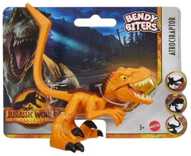 Mattel Jurassic World Bendy Biters Atrociraptor zdjęcie 1