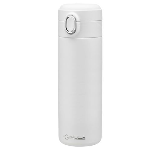 Kubek termiczny bidon XAVIER 400ml stal nierdzewna 18/10 tworzywo biały na Arena.pl