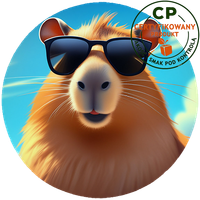 Opłatek waflowy na tort - Kapibara