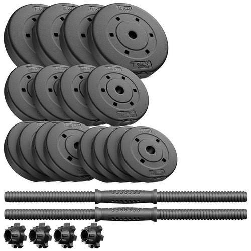 Hantle regulowane bitumiczne 40kg zestaw hantli gryf obciążenia Trex Sport na Arena.pl