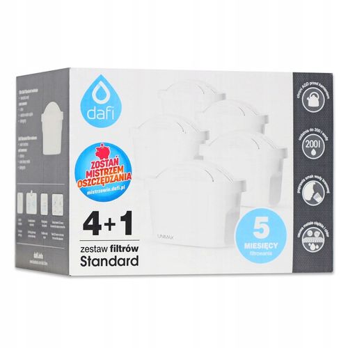 Wkład filtrujący / FILTR do wody Dafi Unimax Standard 5 sztuk na Arena.pl