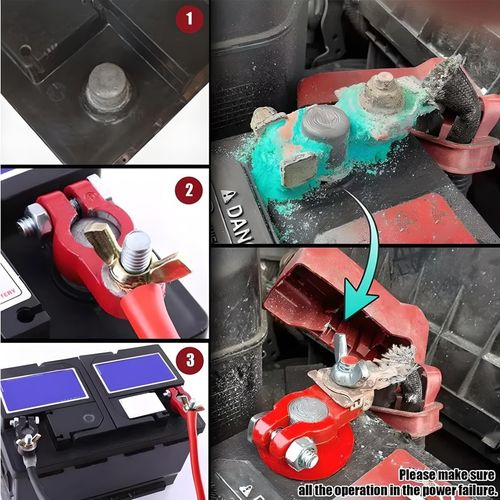 Klemy do akumulatora 6V, 12V, 24V - komplet na Arena.pl