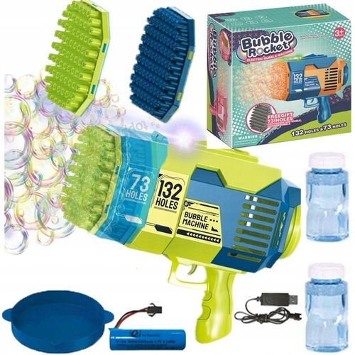 Pistolet na Bańki Mydlane Automat USB Akumulator 132 OTWORY na Arena.pl