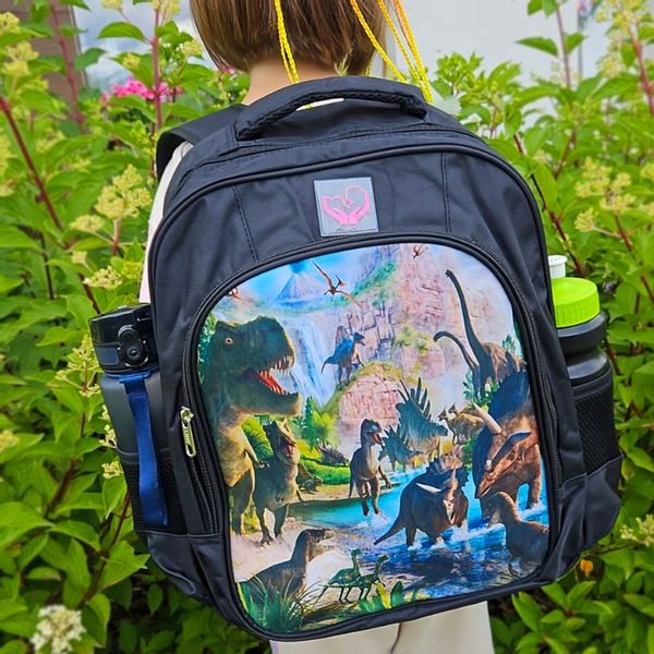 PLECAK DO PRZEDSZKOLA Z DINOZAURAMI JURA DLA CHŁOPCA WYCIECZKOWY PLECACZEK zdjęcie 3