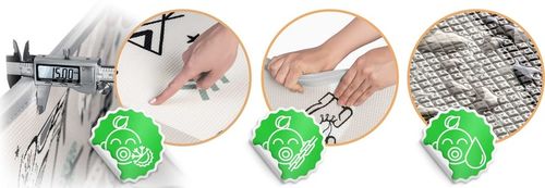 MATA PIANKOWA EDUKACYJNA DWUSTRONNA DUŻA 180x150cm na Arena.pl