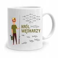 Kubek Prezent Wędkarza Rybaka Król Wędkarzy Z Nadrukiem Ze Zdjęciem